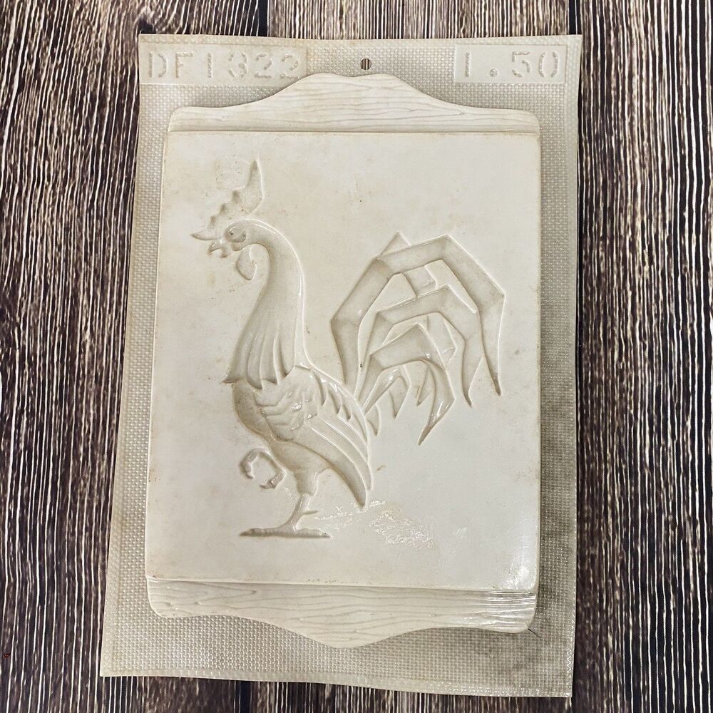 Vintage Rooster Mold Approximately 5.5 in X 7 in Plastic